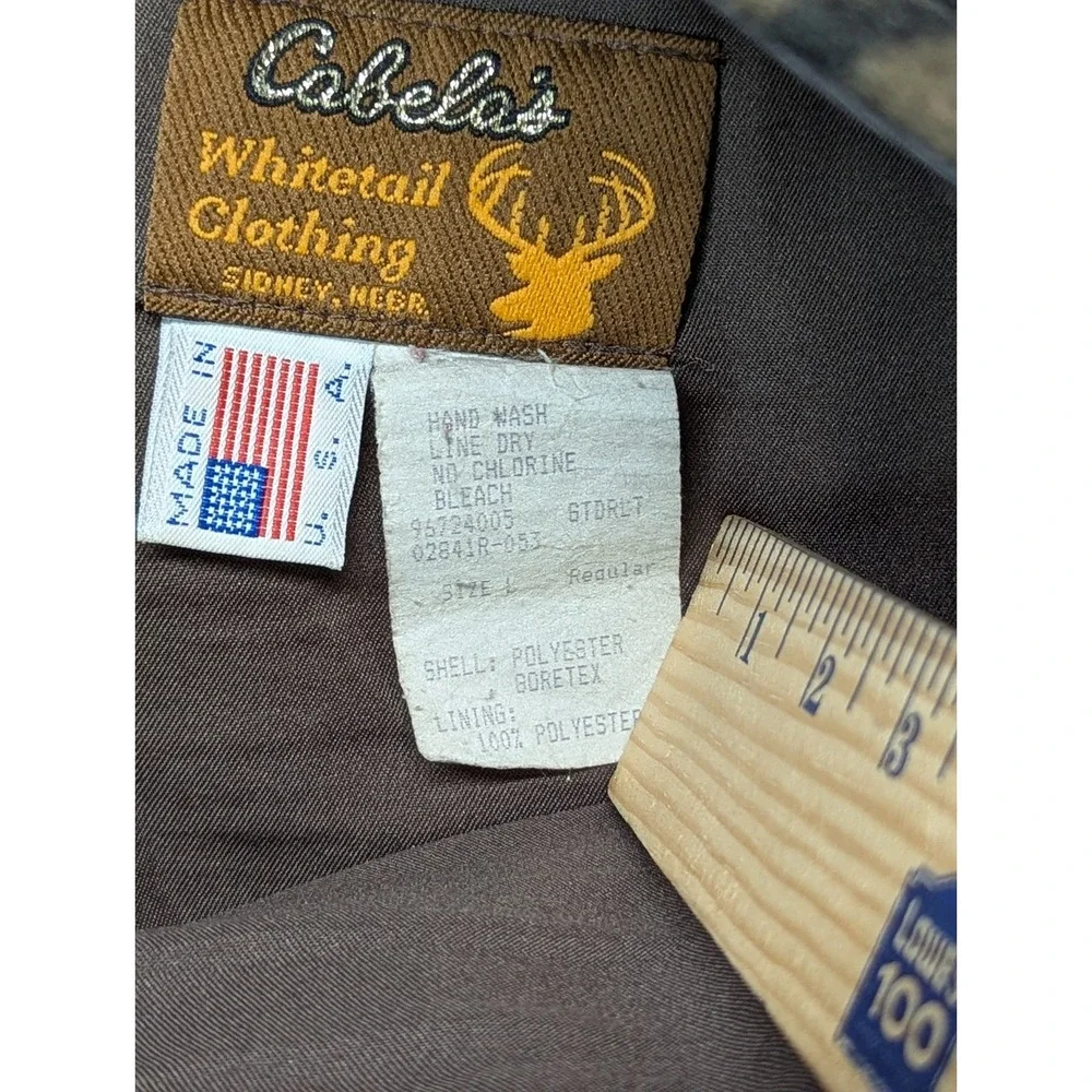 VTG Cabelas Pants Mens L Regular Real Tree Camo Goretex Whitetail Clothing USA